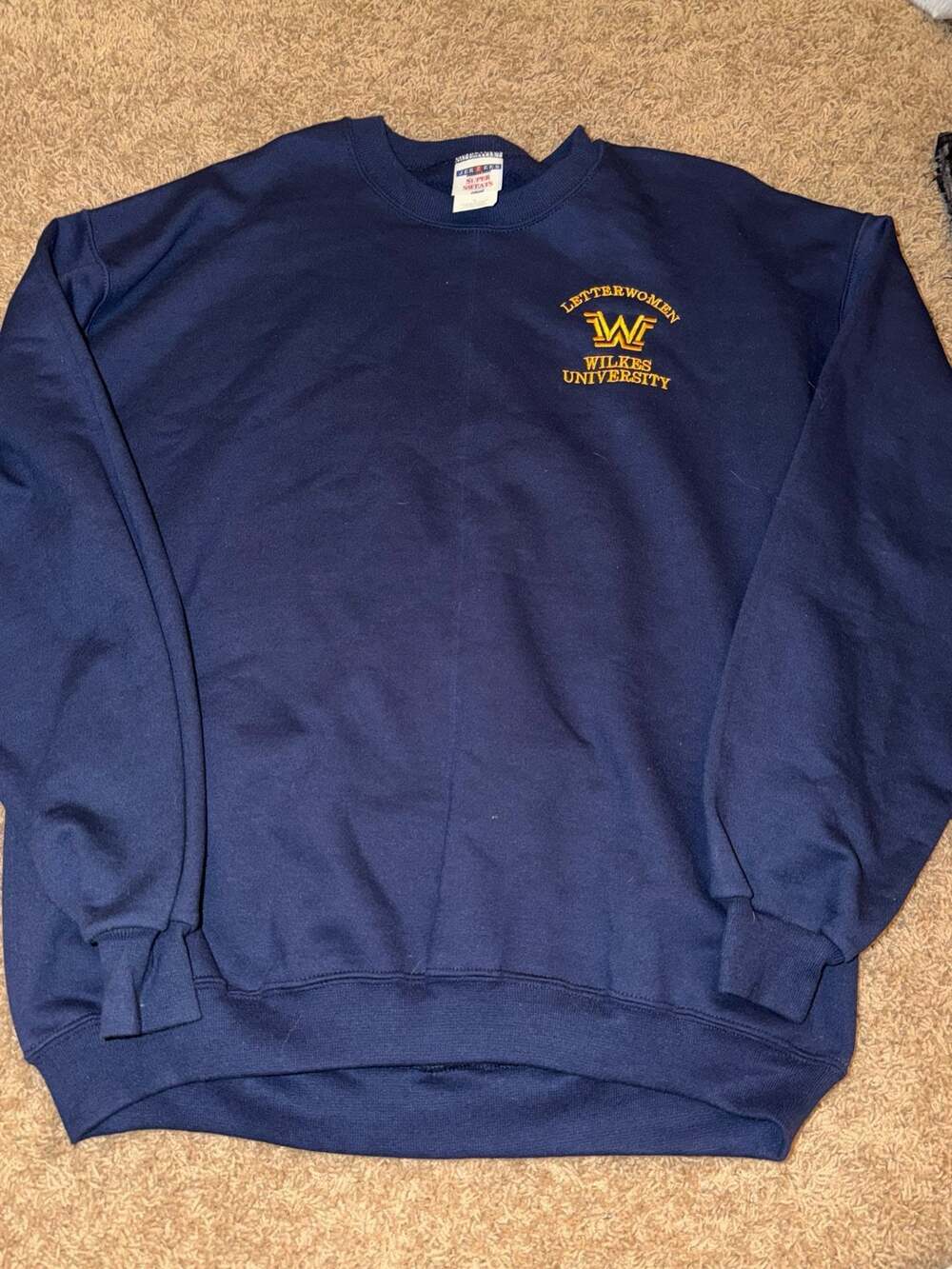 Wilkesbarre University Letter Women Crew Neck Sweatshirt